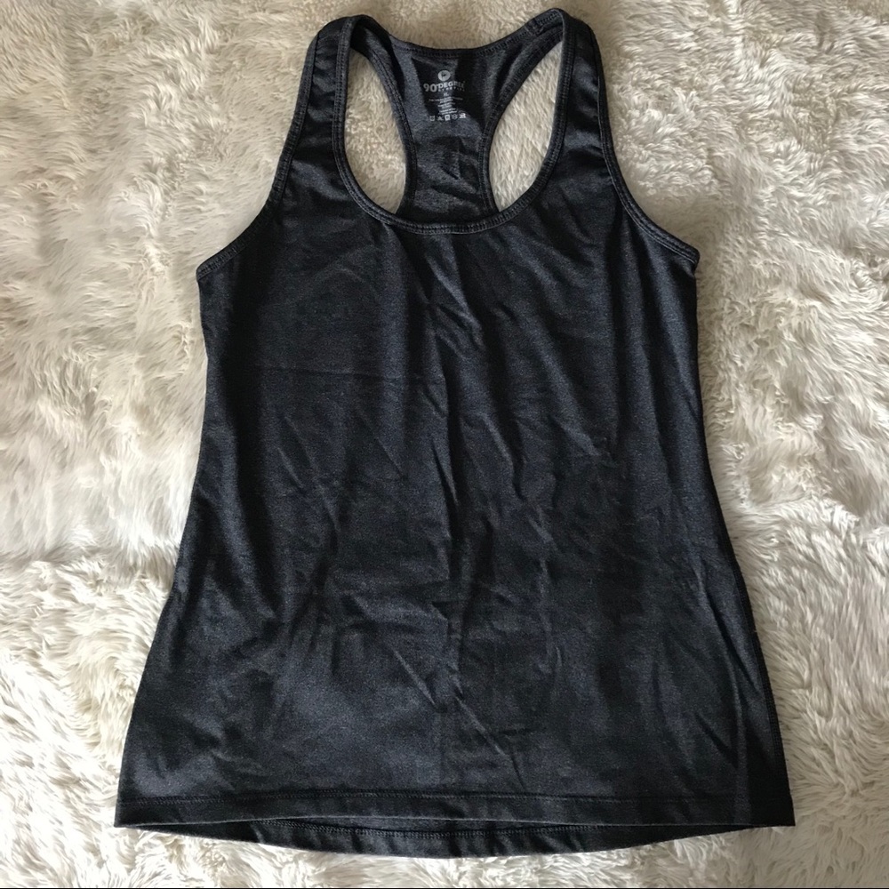 90 Degree by Reflex dark gray racerback tank top